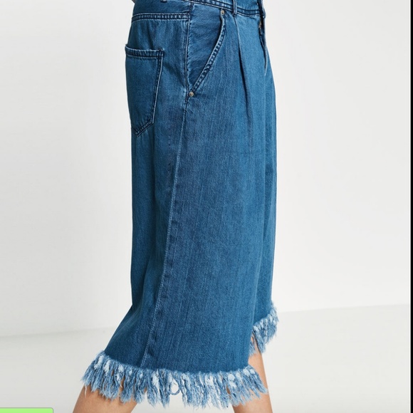 Pantalon Culottes Rayé Zara Trafaluc - Taille XS - Occasion Très Bon état